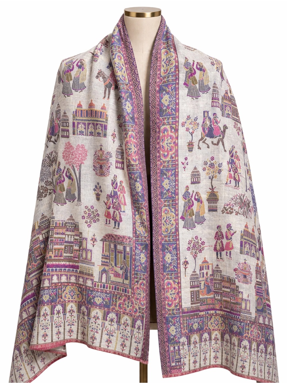 kanni Woolen Reversible Shawl